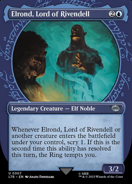 Elrond, Lord of Rivendell, Magic card LTR 307 — The Lord of the Rings: Tales of Middle-earth set