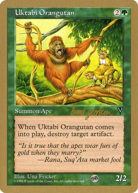 Uktabi Orangutan, Magic card WC97 sg123sb — World Championship Decks 1997 set