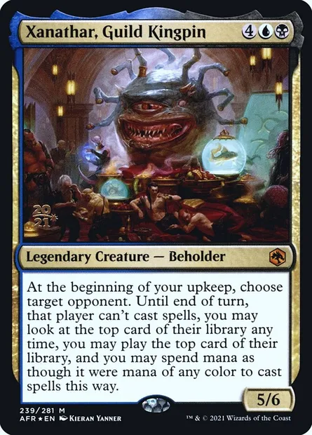 Xanathar, Guild Kingpin, Magic card PAFR 239s — Adventures in the Forgotten Realms Promos set