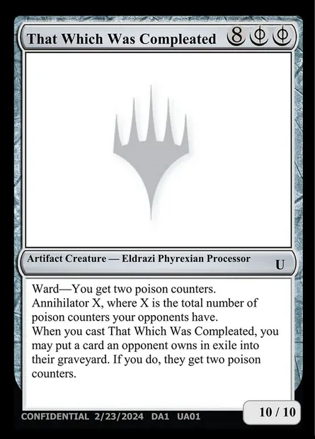That Which Was Compleated, carte Magic UNK UA01b — extension Unknown Event