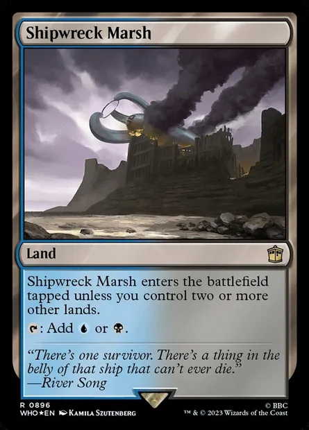 Shipwreck Marsh, Magic card WHO 896 — Doctor Who set