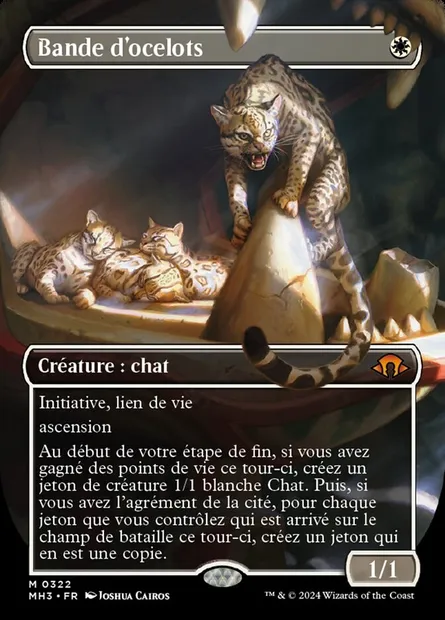 Bande d'ocelots, carte Magic MH3 322 — extension Modern Horizons 3
