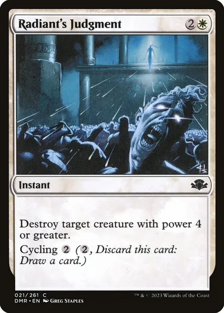 Radiant's Judgment, Magic card DMR 21 — Dominaria Remastered set