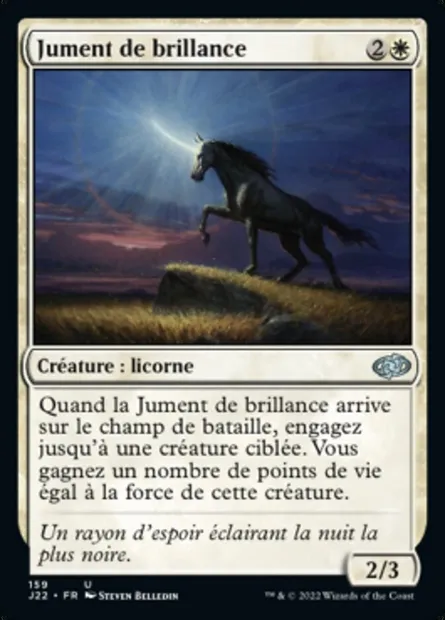 Jument de brillance, carte Magic J22 159 — extension Jumpstart 2022