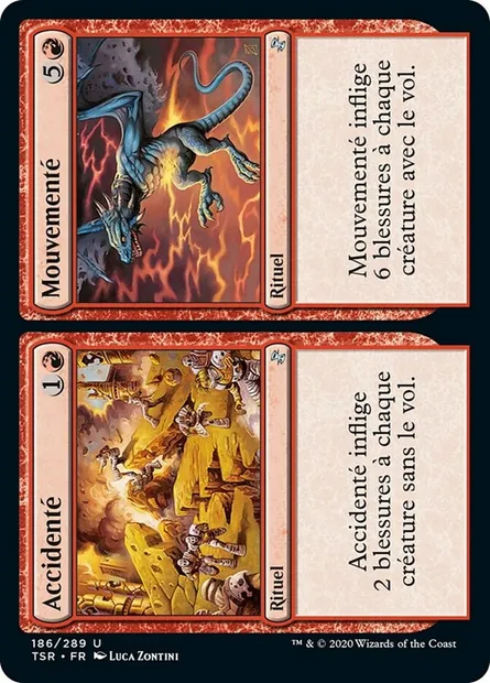 Rough // Tumble, carte Magic TSR 186 — extension Spirale Temporelle Remastered