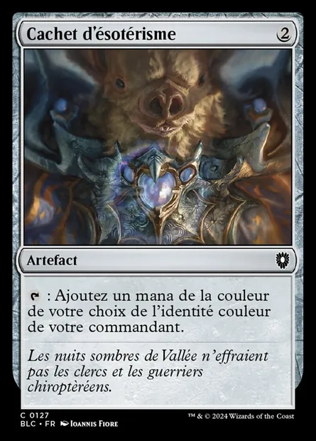 Cachet d'ésotérisme, carte Magic BLC 127 — extension Bloomburrow Commander