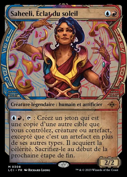 Saheeli, Éclat du soleil, carte Magic LCI 308 — extension The Lost Caverns of Ixalan