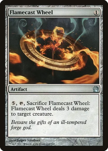 Flamecast Wheel, Magic card THS 215 — Theros set