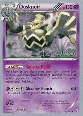 Dusknoir, Pokémon card WCD13 063-2 — World Championship Decks 2013 set
