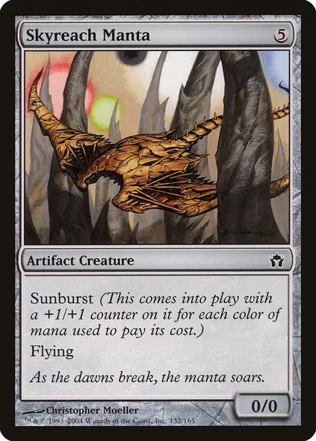 Skyreach Manta, Magic card 5DN 152 — Fifth Dawn set