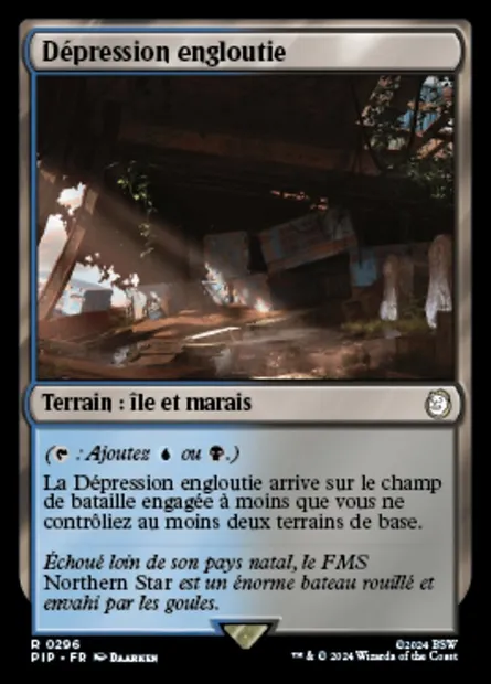 Dépression engloutie, carte Magic PIP 296 — extension Fallout
