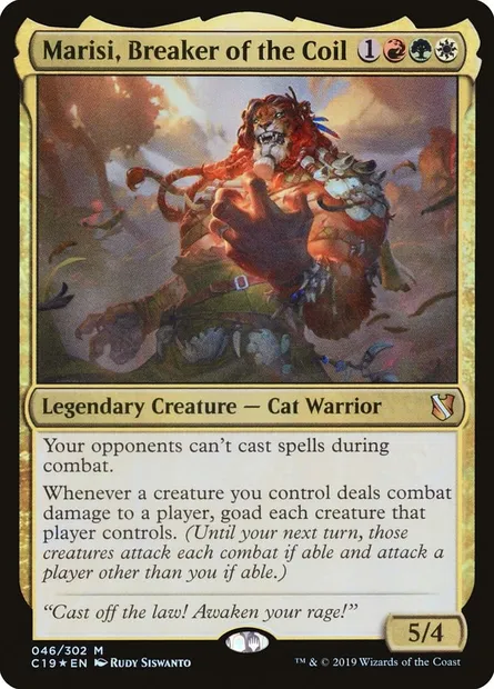 Marisi, Breaker of the Coil, Magic card C19 46 — Commander 2019 set
