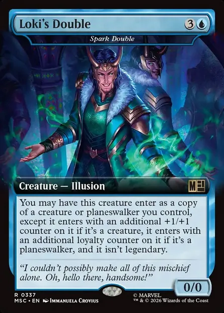 Spark Double, Magic card MSC 337 — Marvel Super Heroes Commander set