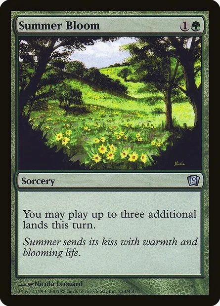 Summer Bloom, Magic card 9ED 273★ — Ninth Edition set