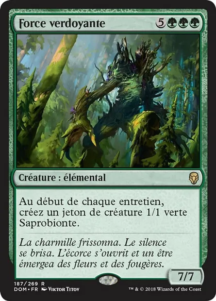 Force verdoyante, carte Magic DOM 187 — extension Dominaria