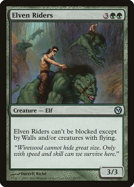 Elven Riders, Magic card DPA 59 — Duels of the Planeswalkers set