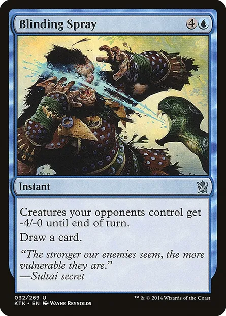 Blinding Spray, Magic card KTK 32 — Khans of Tarkir set