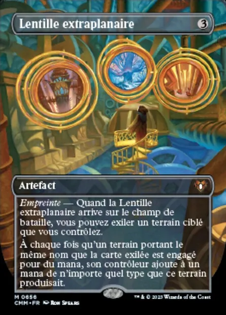 Lentille extraplanaire, carte Magic CMM 656 — extension Commander Masters
