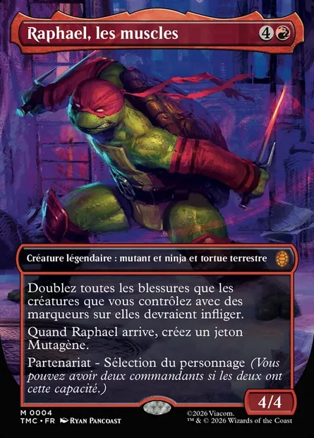 Raphael, les muscles, carte Magic TMC 4 — extension Teenage Mutant Ninja Turtles Eternal