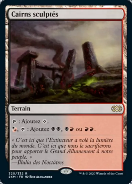 Cairns sculptés, carte Magic 2XM 320 — extension Double Masters