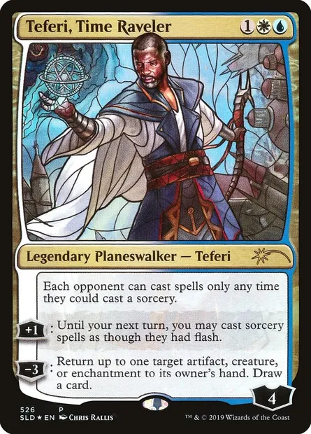 Téfeiri, effileur de temps, carte Magic SLD 526 — extension Secret Lair Drop
