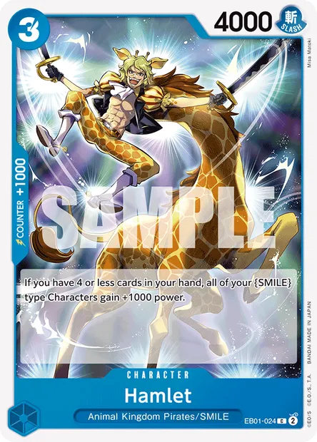 Hamlet, carte One Piece EB01-024 — extension MEMORIAL COLLECTION