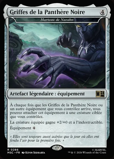 Marteau de Nazahn, carte Magic MSC 286 — extension Marvel Super Heroes Commander