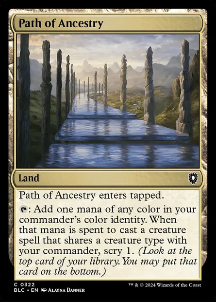 Path of Ancestry, Magic card BLC 322 — Bloomburrow Commander set