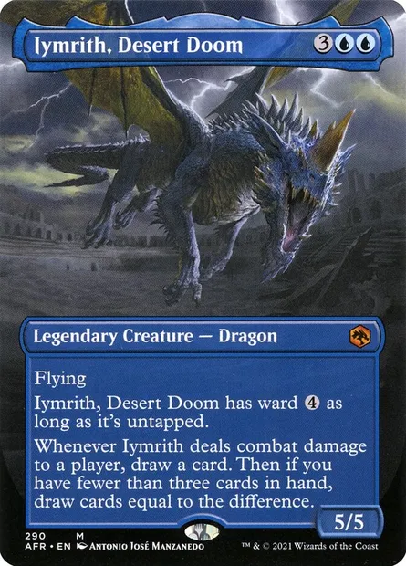 Iymrith, Desert Doom, Magic card AFR 290 — Adventures in the Forgotten Realms set