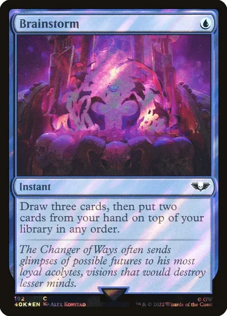 Brainstorm, Magic card 40K 192★ — Warhammer 40,000 Commander set