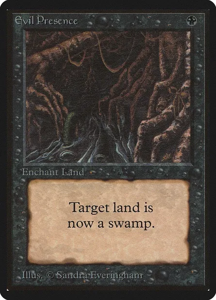 Evil Presence, Magic card LEB 108 — Limited Edition Beta set