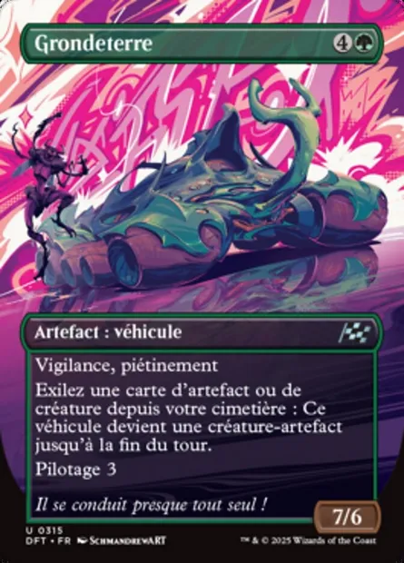 Grondeterre, carte Magic DFT 315 — extension Aetherdrift
