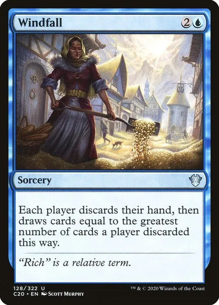 Windfall, Magic card C20 128 — Commander 2020 set