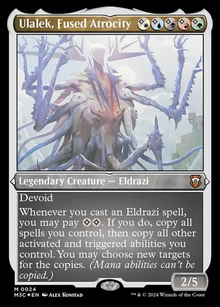 Ulalek, Fused Atrocity, Magic card M3C 24 — Modern Horizons 3 Commander set