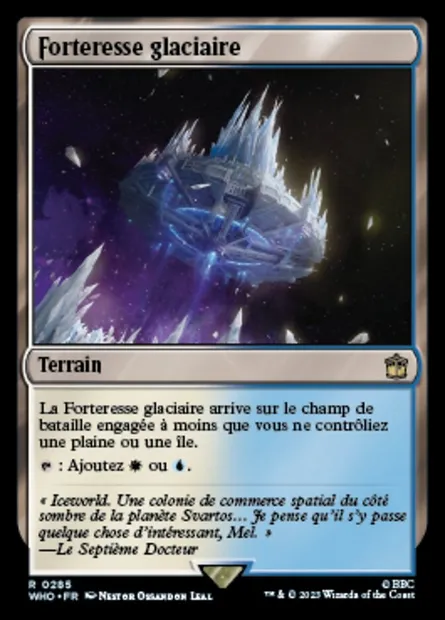 Forteresse glaciaire, carte Magic WHO 285 — extension Doctor Who