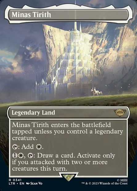 Minas Tirith, Magic card LTR 341 — The Lord of the Rings: Tales of Middle-earth set