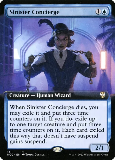 Sinister Concierge, Magic card NCC 131 — New Capenna Commander set