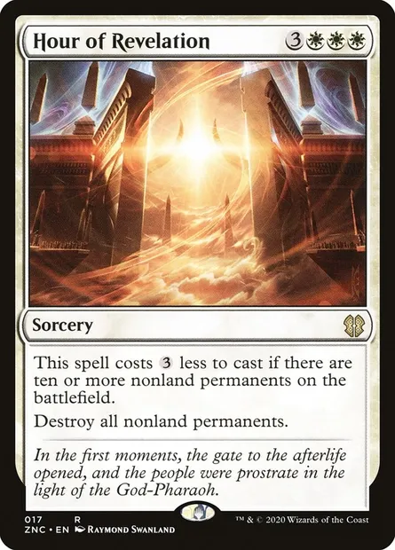 Hour of Revelation, Magic card ZNC 17 — Zendikar Rising Commander set