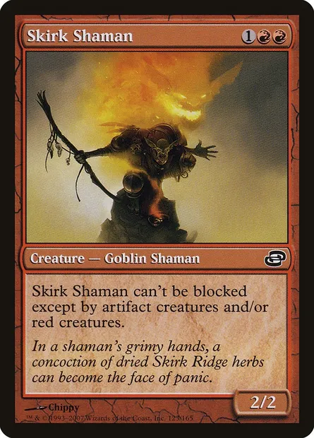 Skirk Shaman, Magic card PLC 123 — Planar Chaos set