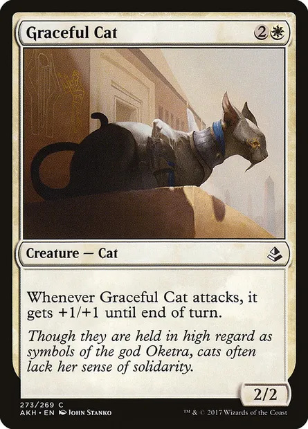 Graceful Cat, Magic card AKH 273 — Amonkhet set