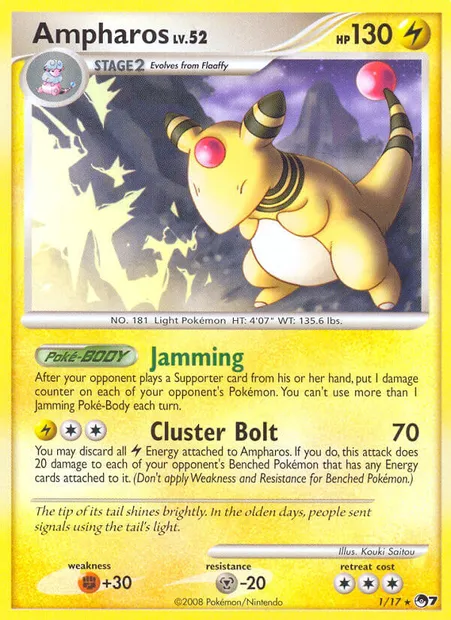 Ampharos, Pokémon card P7 1 — POP Series 7 set