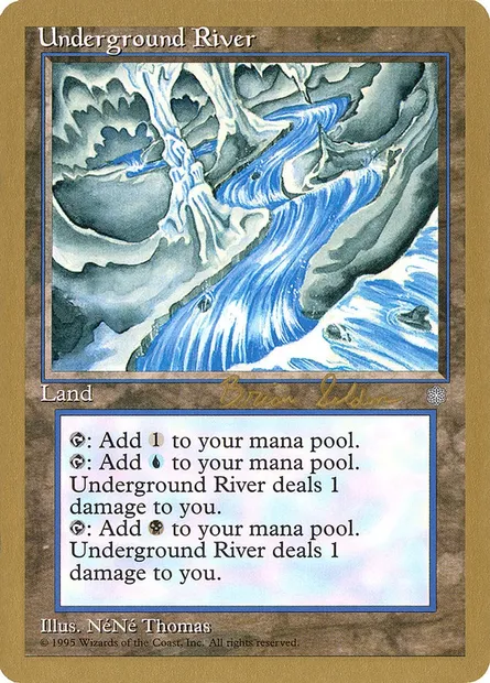 Underground River, Magic card WC98 bs362 — World Championship Decks 1998 set