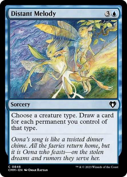 Distant Melody, Magic card CMM 846 — Commander Masters set