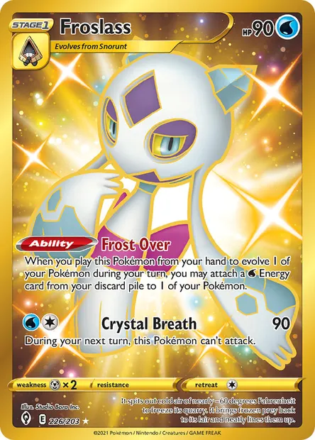Froslass, Pokémon card EVS 226 — Evolving Skies set