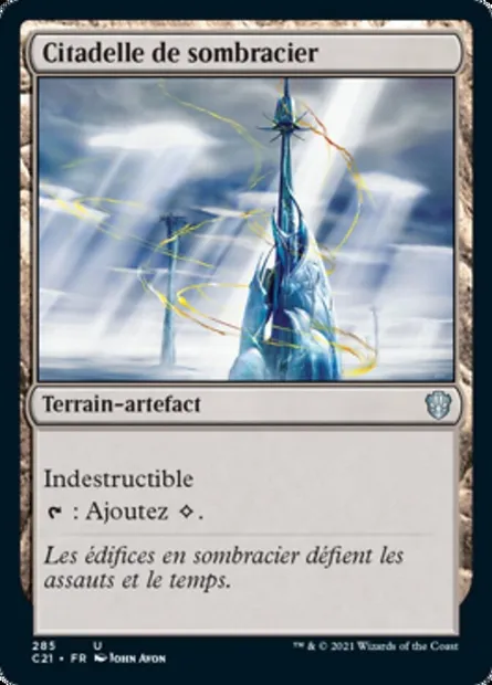 Citadelle de sombracier, carte Magic C21 285 — extension Commander 2021