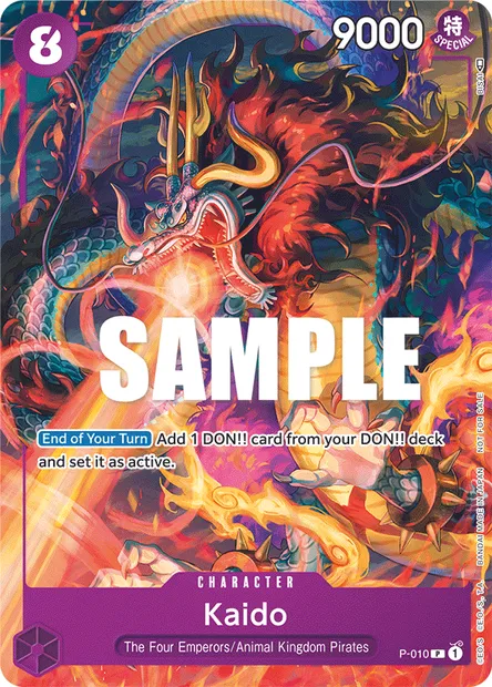 Kaido, carte One Piece P-010 — extension Carte promo