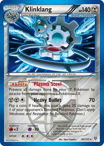 Klinklang, Pokémon card PLS 90 — Plasma Storm set