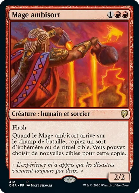 Mage ambisort, carte Magic CMR 412 — extension Commander Legends