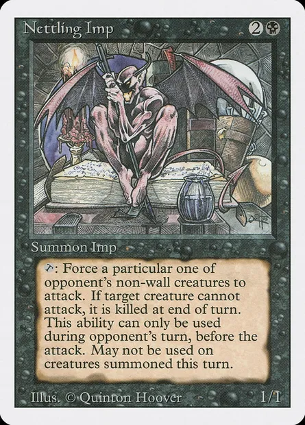 Nettling Imp, Magic card 3ED 119 — Revised Edition set