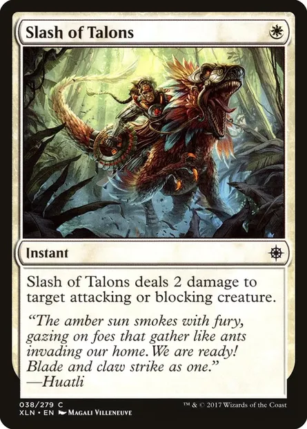 Slash of Talons, Magic card XLN 38 — Ixalan set